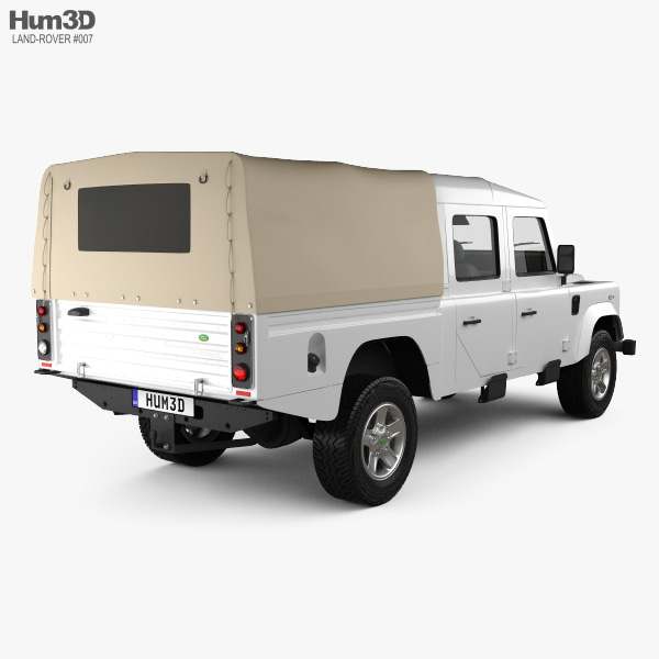 Land Rover Defender 130 High Capacity Double Cab PickUp 2014 3D model