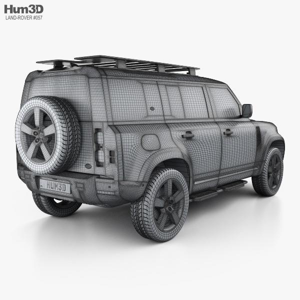 Land Rover Defender 110 Explorer Pack 2023 3D model