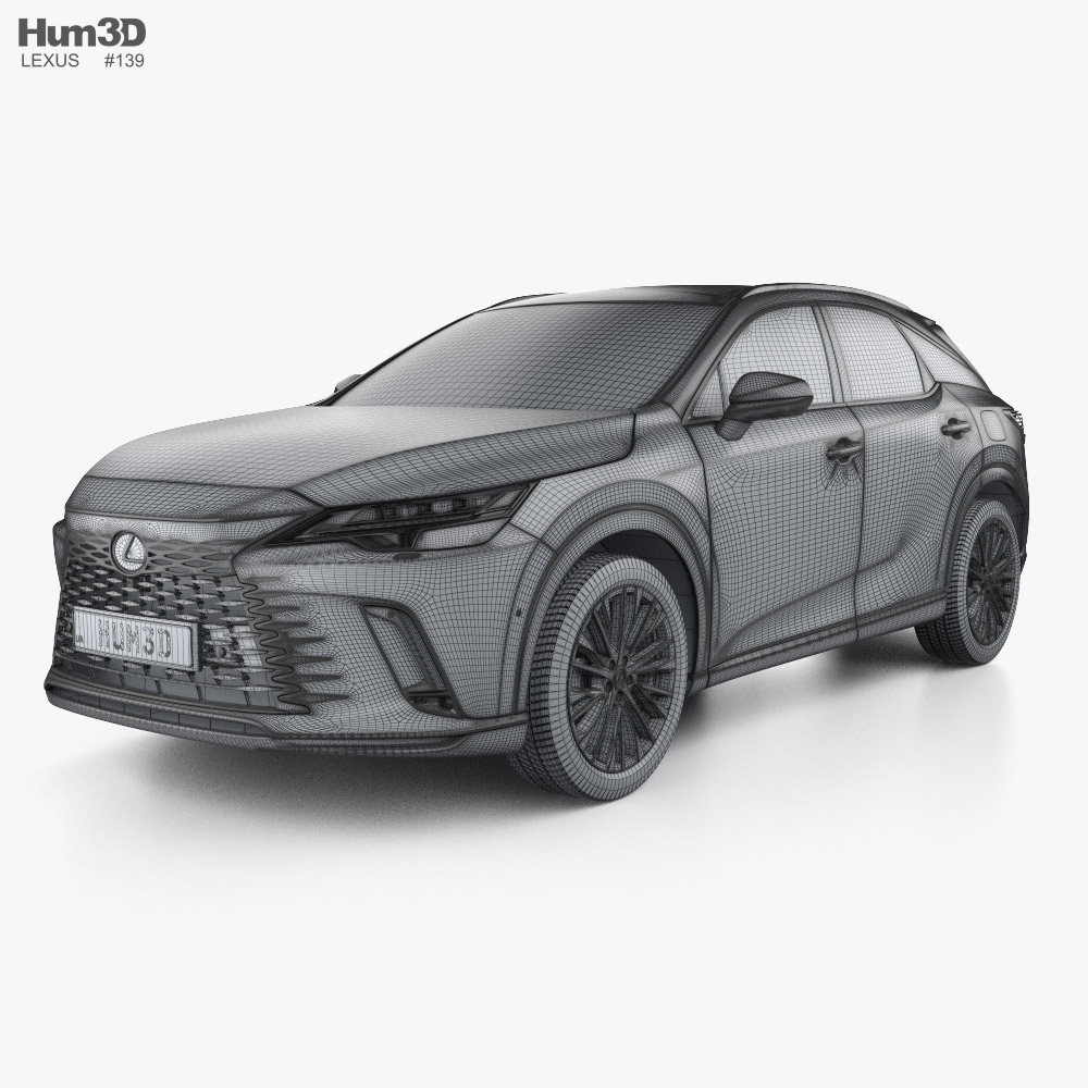 Lexus RX hybrid 2024 3D model