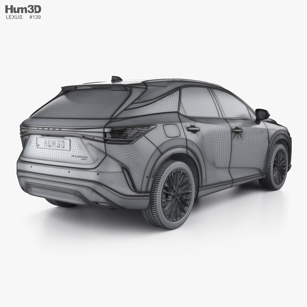 Lexus RX hybrid 2024 3D model