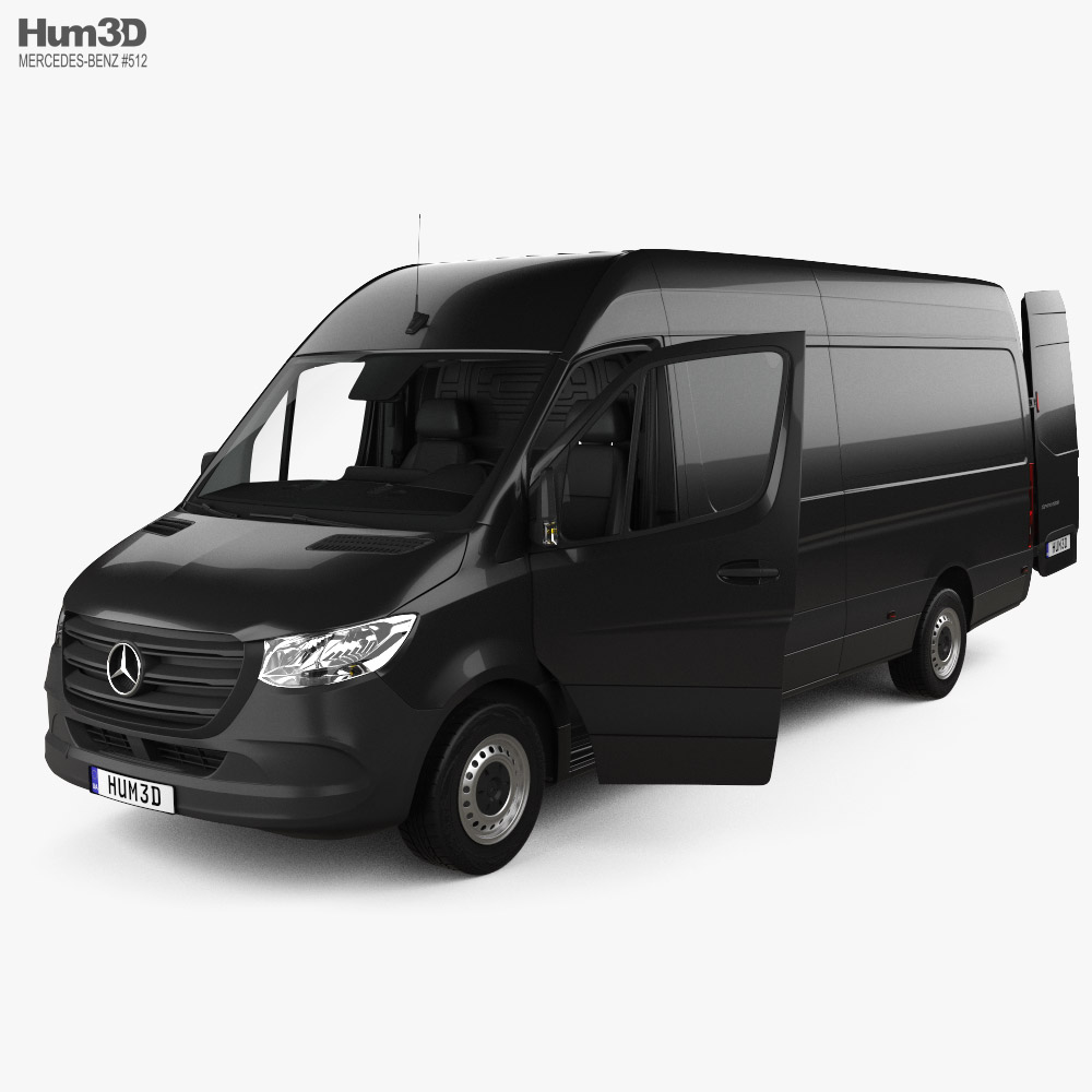 Mercedes-Benz Sprinter Panel Van L3H2 with HQ interior 2022 3D model