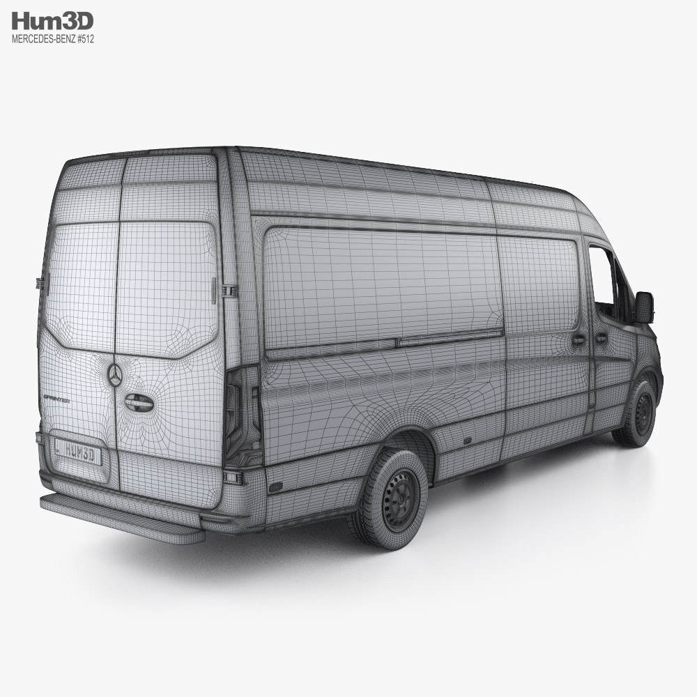 Mercedes-Benz Sprinter Panel Van L3H2 with HQ interior 2022 3D model