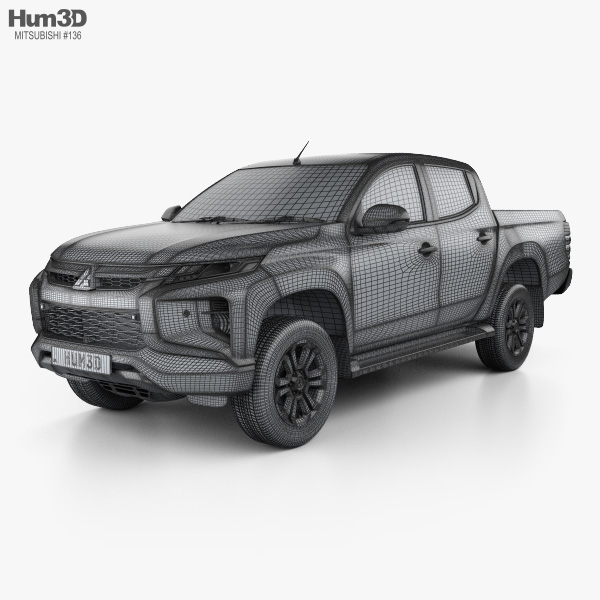 Mitsubishi Triton Double Cab 2021 3D model