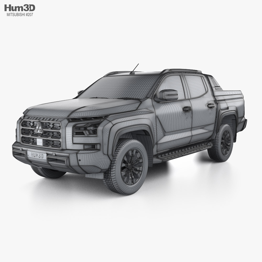 Mitsubishi Triton Double Cab Athlete 2024 3D model