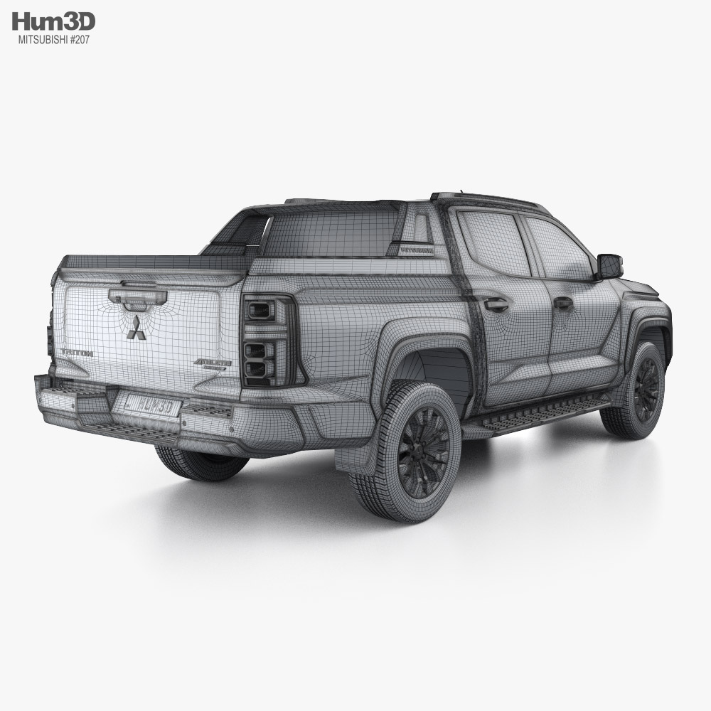 Mitsubishi Triton Double Cab Athlete 2024 3D model