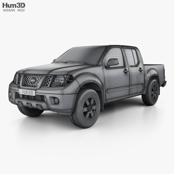 Nissan Frontier Crew Cab Short bed 2013 3D model