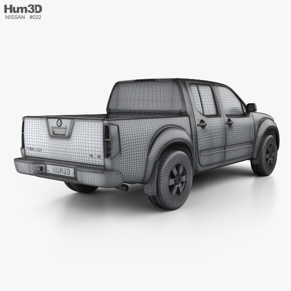 Nissan Frontier Crew Cab Short bed 2013 3D model