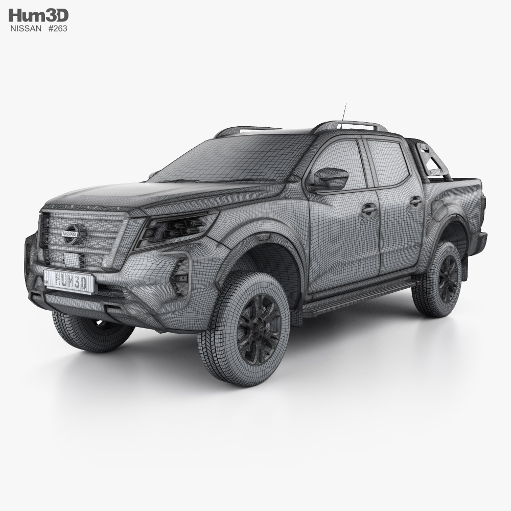 Nissan Navara Double Cab PRO 4X 2023 3D model