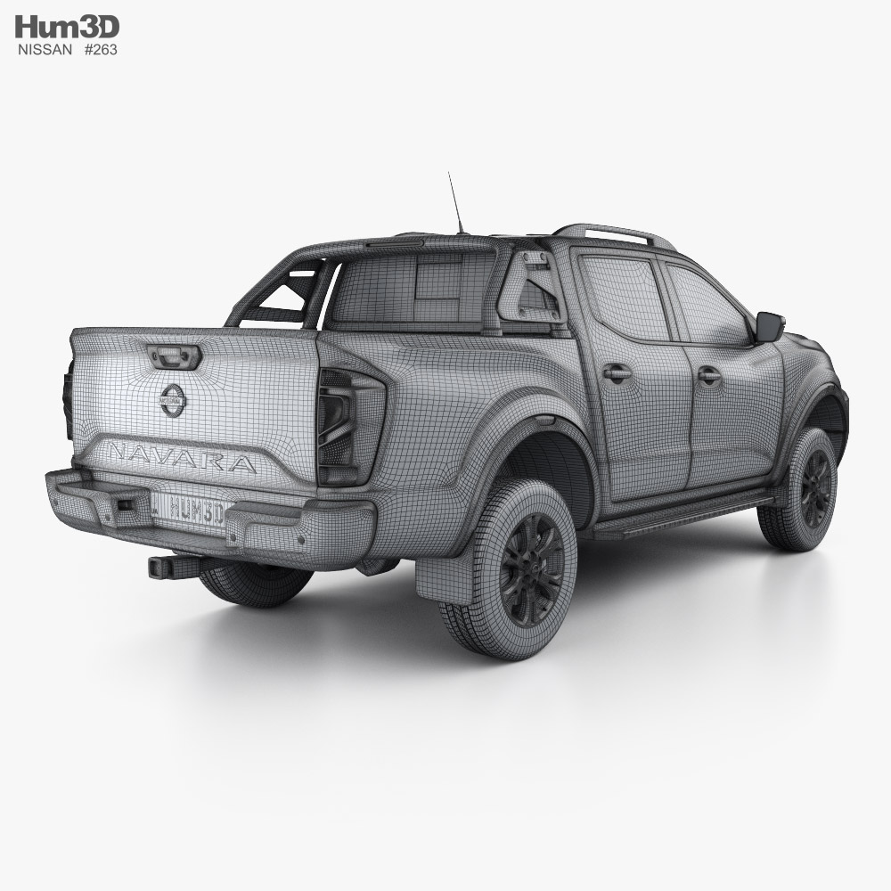 Nissan Navara Double Cab PRO 4X 2023 3D model