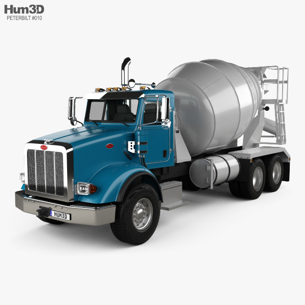 Peterbilt 365 Mixer Truck 2015 3D model