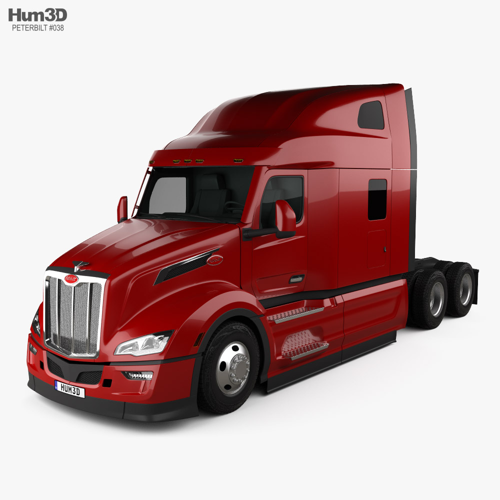 Peterbilt 579 Sleeper Cab Tractor Truck 2024 3D model