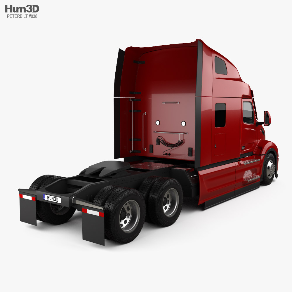 Peterbilt 579 Sleeper Cab Tractor Truck 2024 3D model