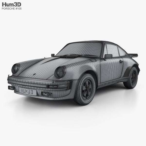 Porsche 911 Turbo (930) 1974 3D model
