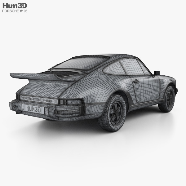 Porsche 911 Turbo (930) 1974 3D model