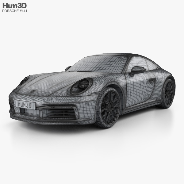 Porsche 911 Carrera 4S coupe 2022 3D model