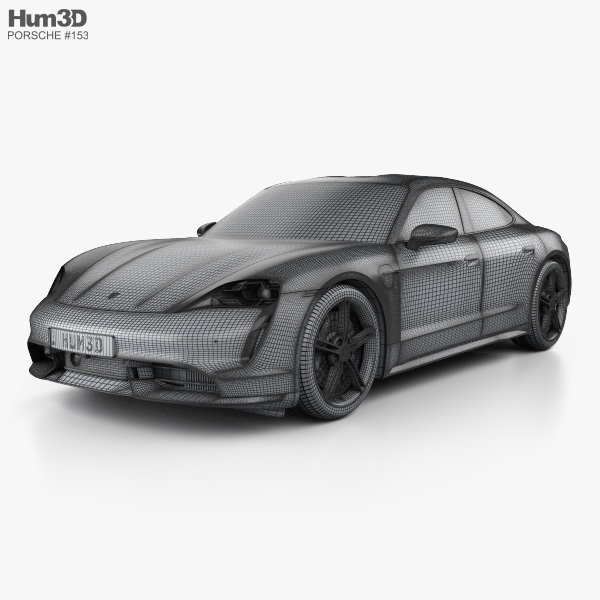 Porsche Taycan Turbo S 2024 3D model