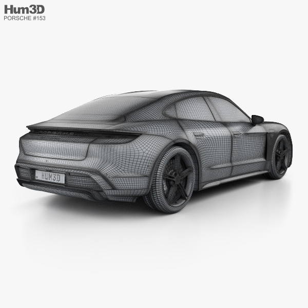 Porsche Taycan Turbo S 2024 3D model