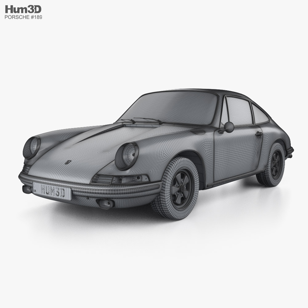 Porsche 911 S coupe 1973 3D model