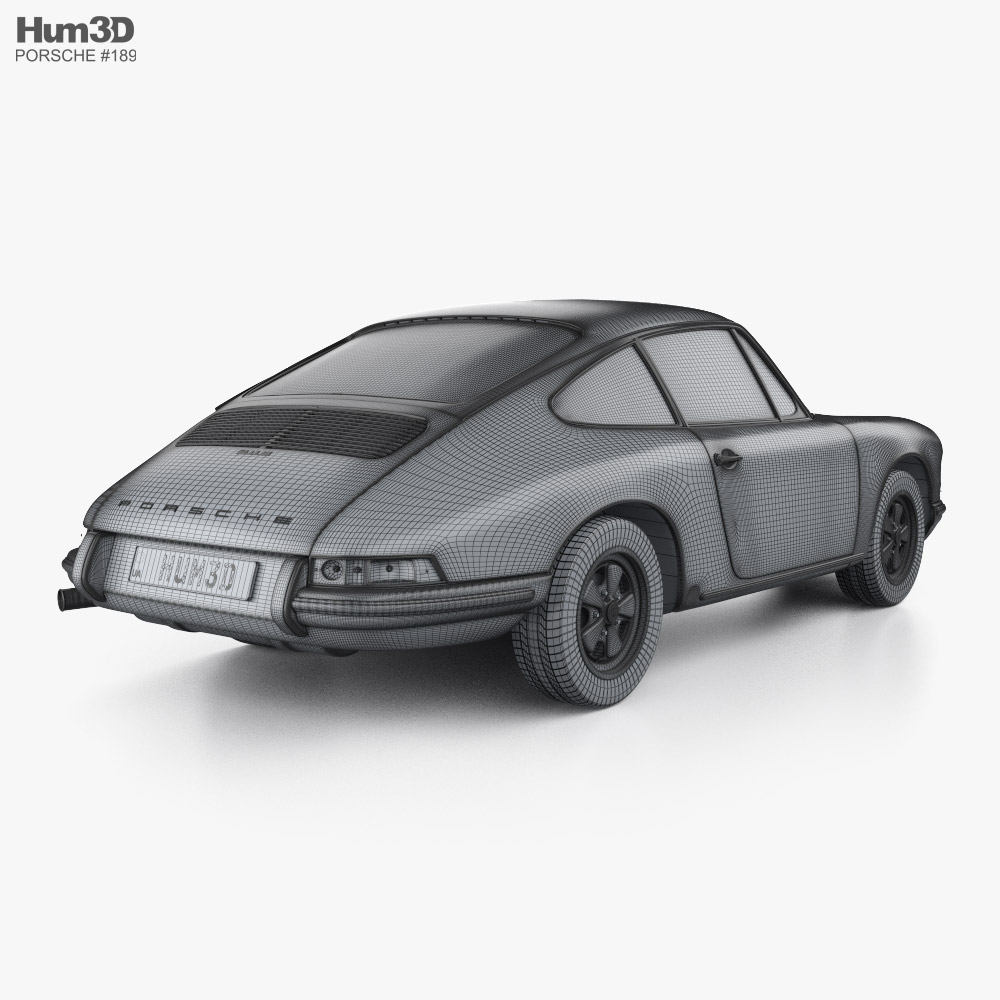 Porsche 911 S coupe 1973 3D model