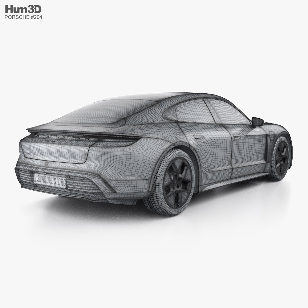 Porsche Taycan 2024 3D model