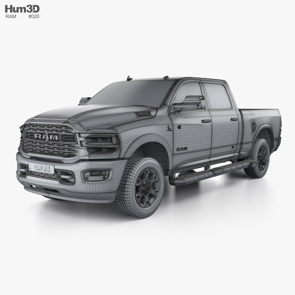 Ram 2500 Crew Cab Laramie 6’4″ Bed 2024 3D model