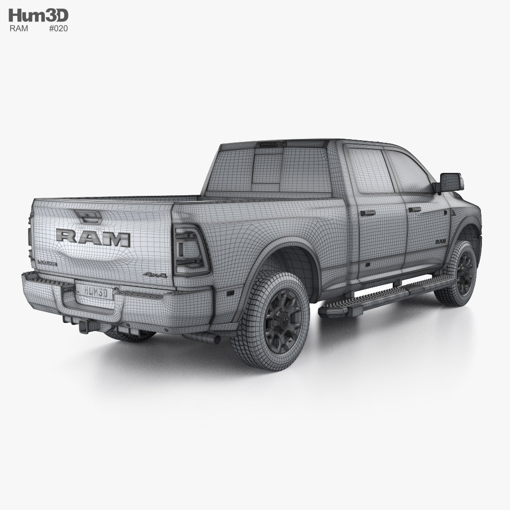 Ram 2500 Crew Cab Laramie 6’4″ Bed 2024 3D model