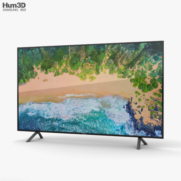 Samsung 65″ NU7100 Smart 4K TV 3D model