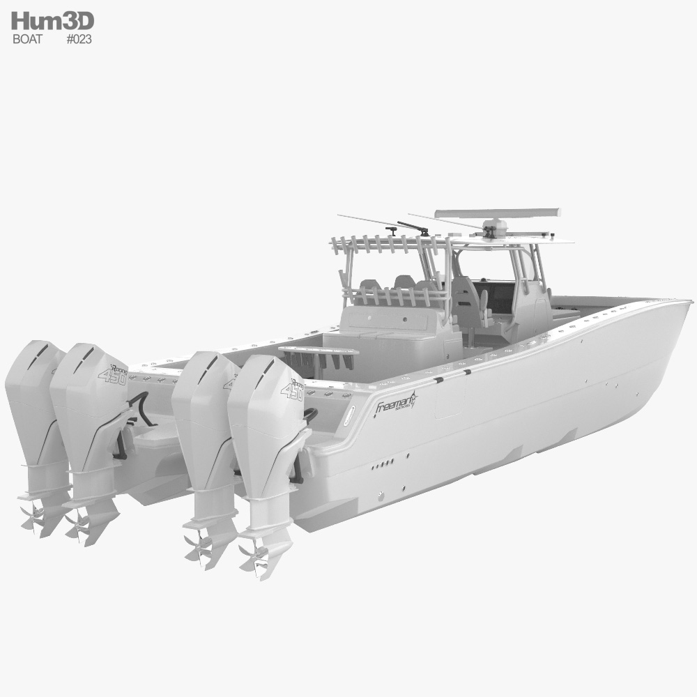 Freeman 47 Fishing Boat 3D model