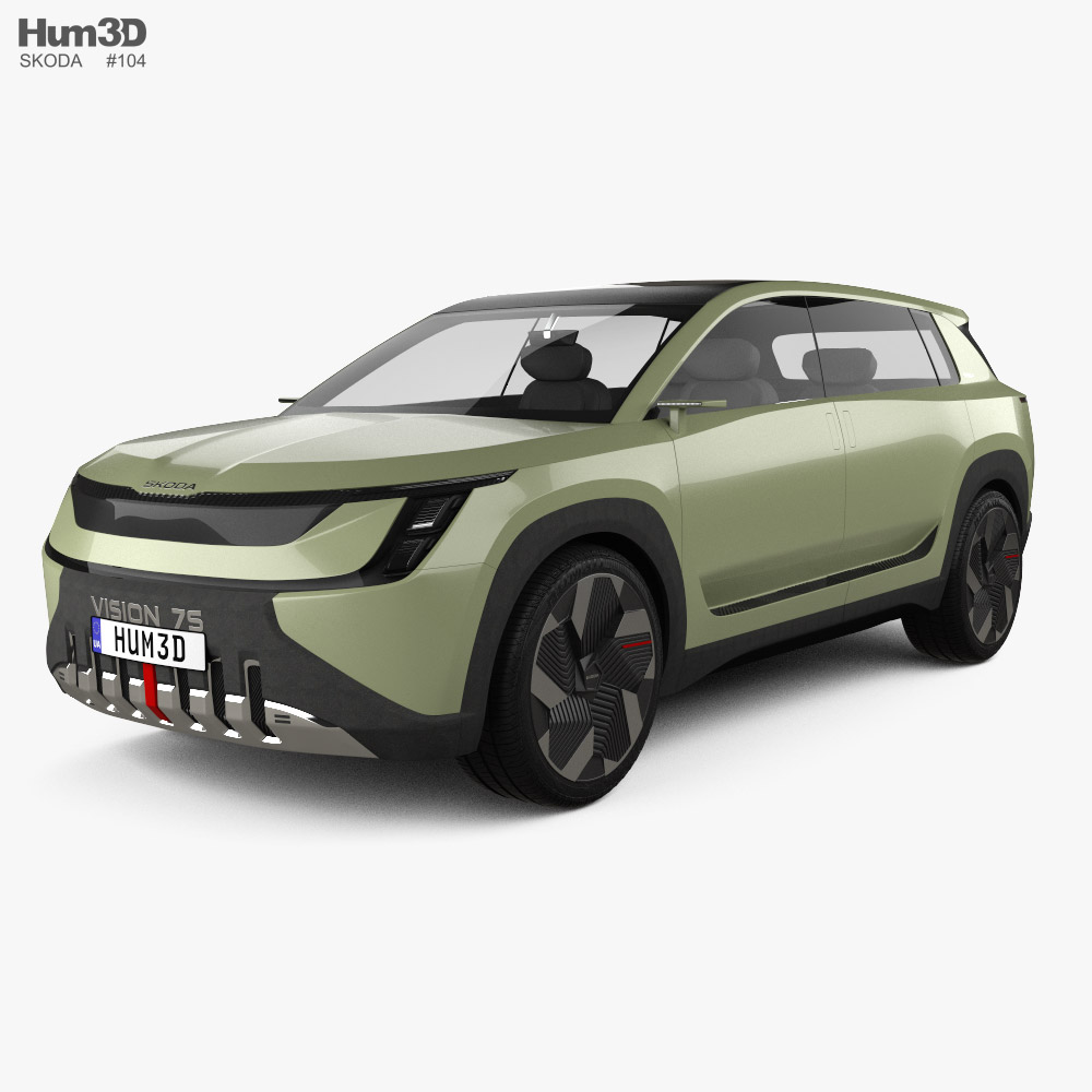 Skoda Vision 7S 2024 3D model