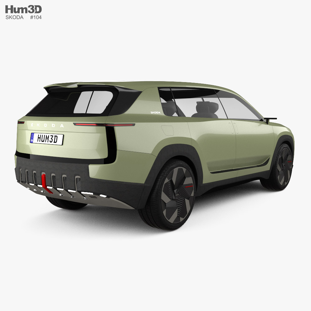 Skoda Vision 7S 2024 3D model