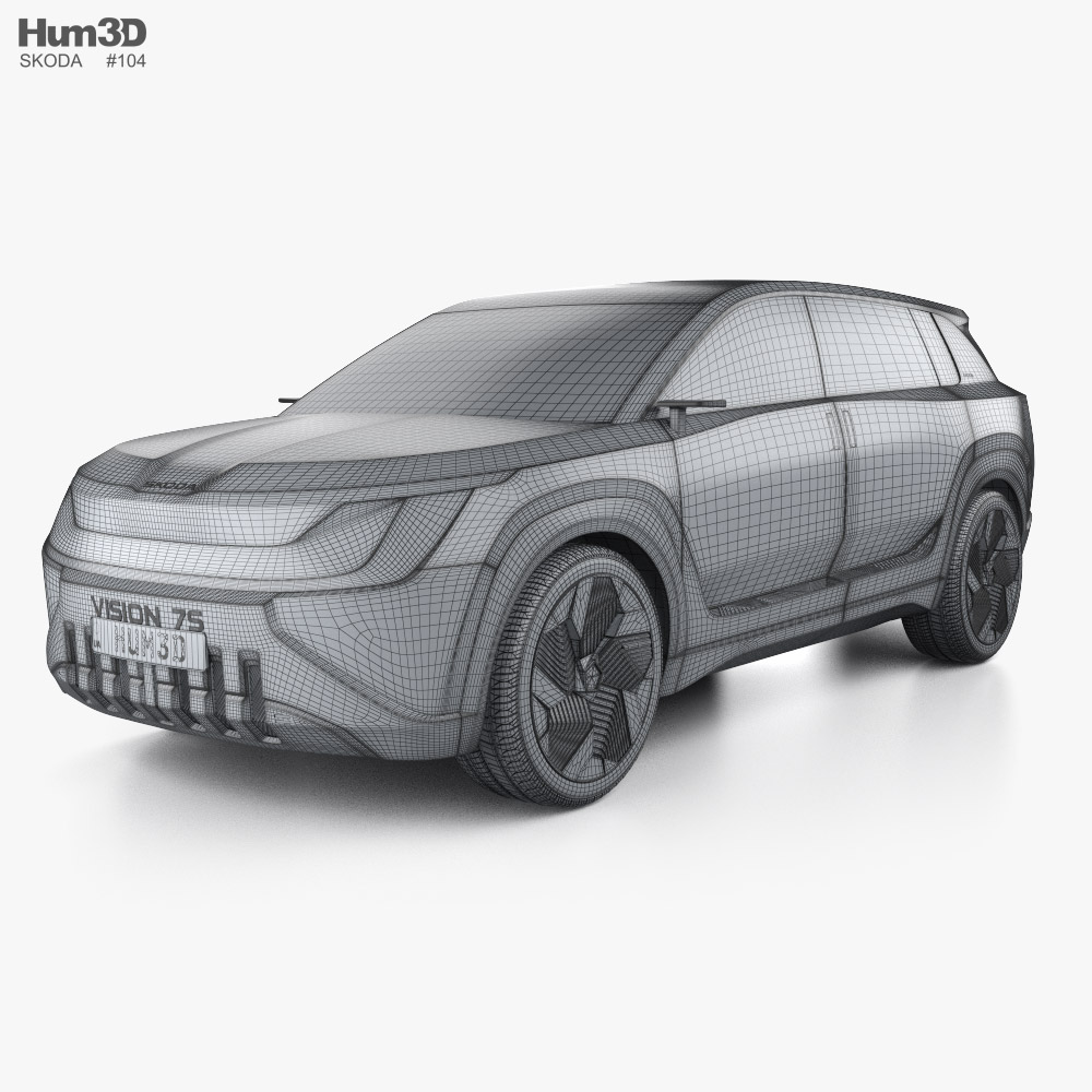 Skoda Vision 7S 2024 3D model