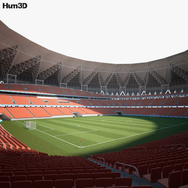 King Abdullah Sports City Stadium 3D model