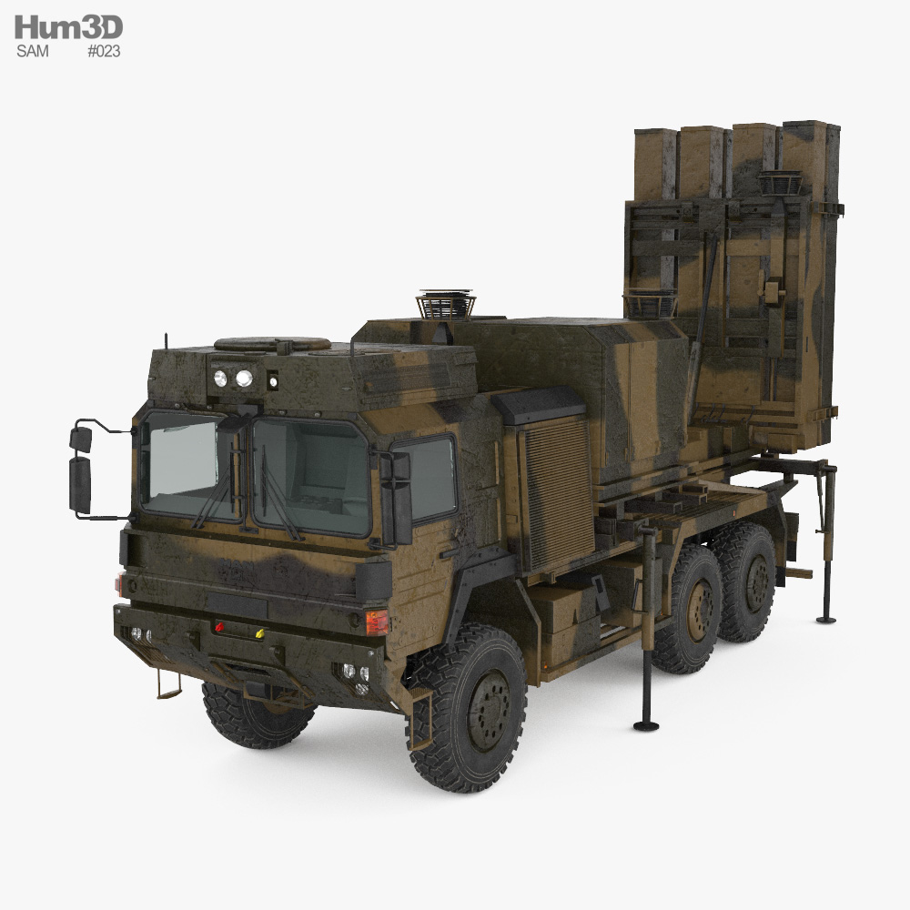 IRIS-T SL launcher 3D model