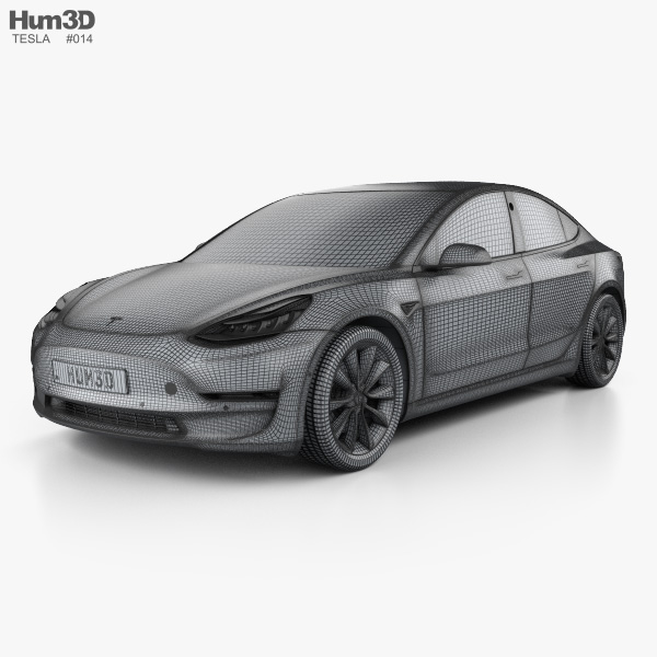 Tesla Model 3 2021 3D model