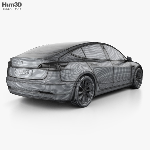 Tesla Model 3 2021 3D model