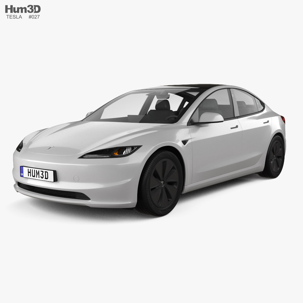 Tesla Model 3 2024 3D model