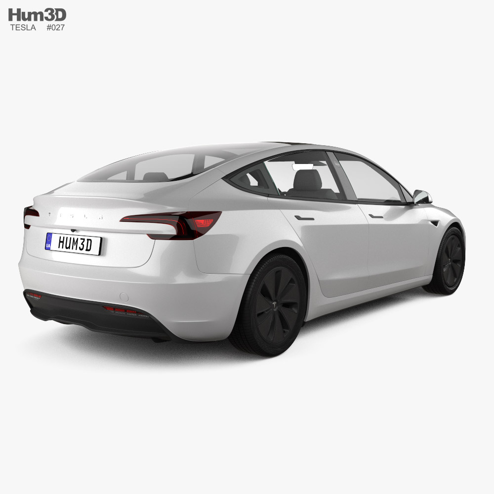 Tesla Model 3 2024 3D model