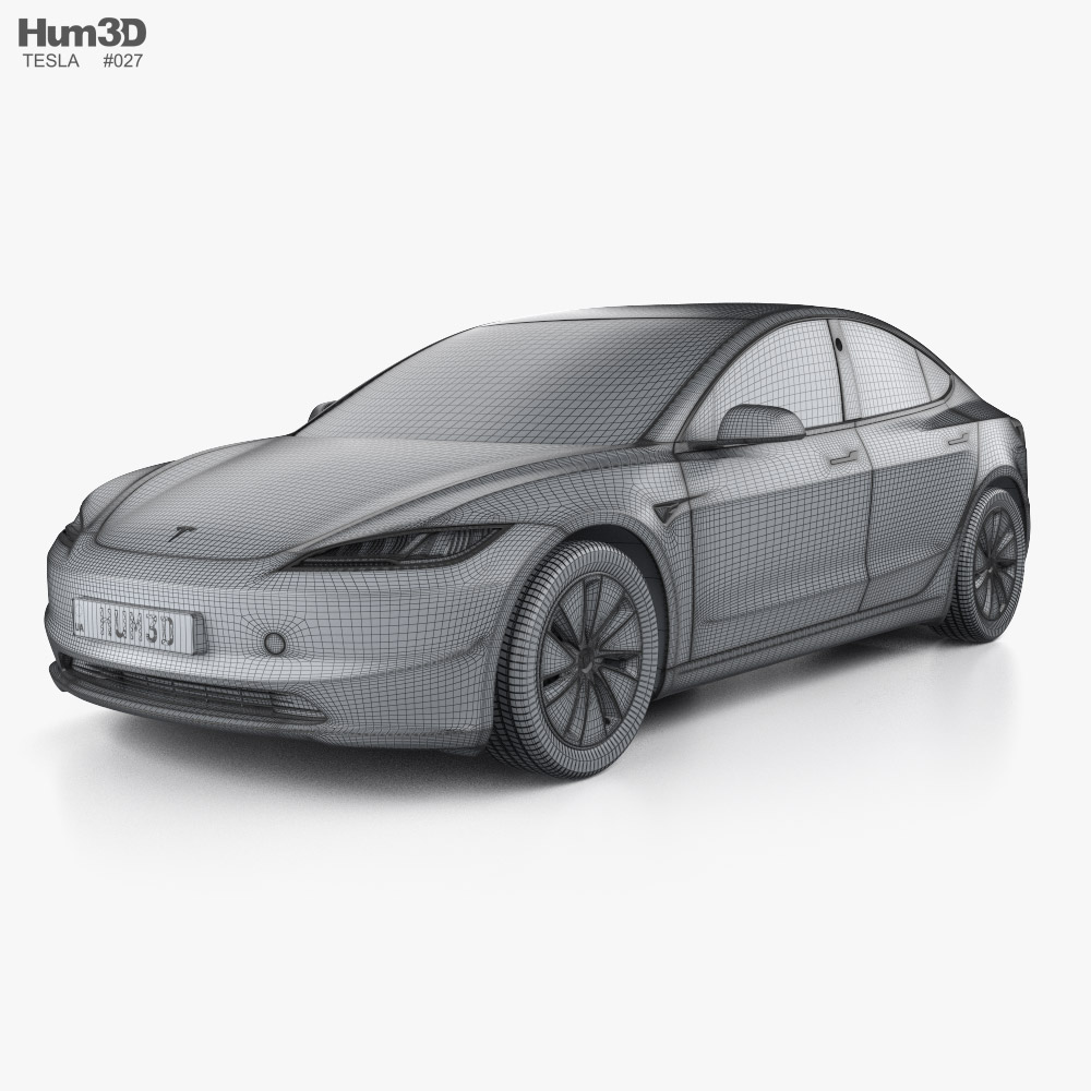 Tesla Model 3 2024 3D model