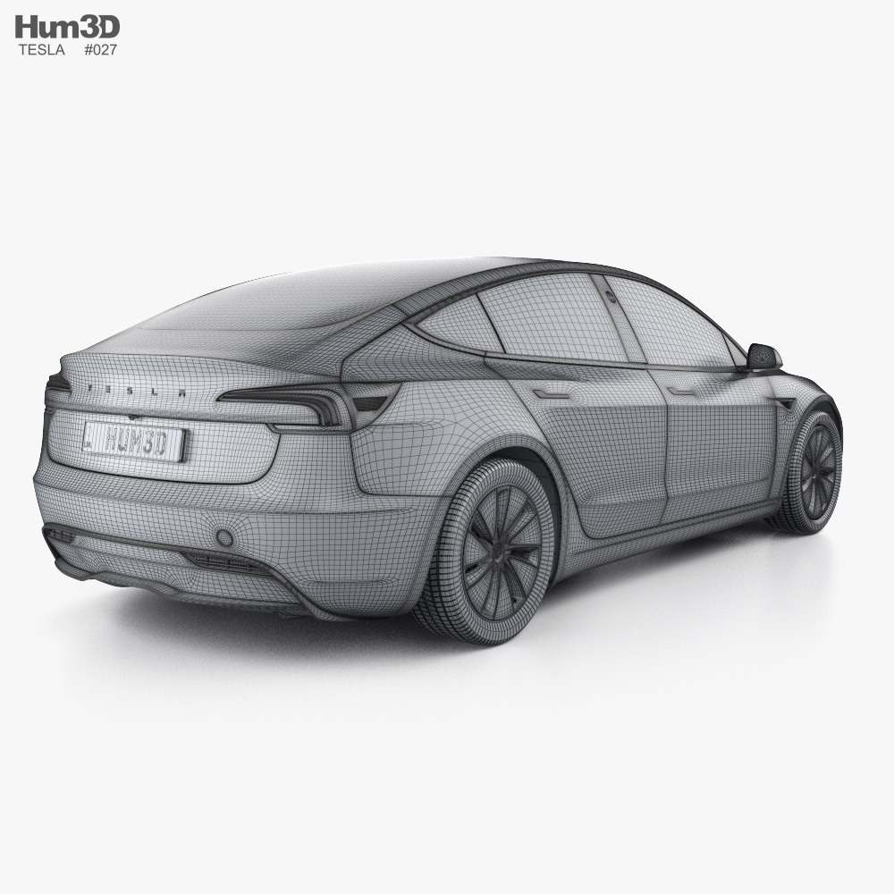 Tesla Model 3 2024 3D model