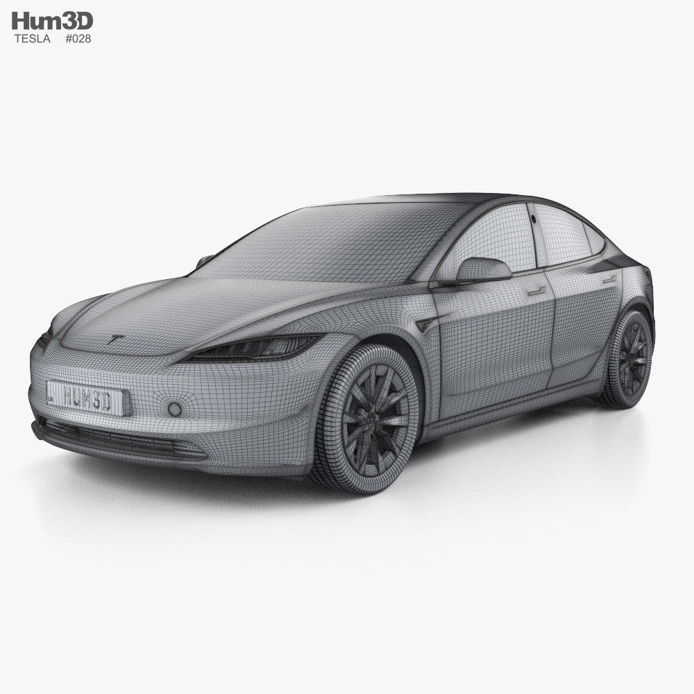 Tesla Model 3 Performance 2024 3D model