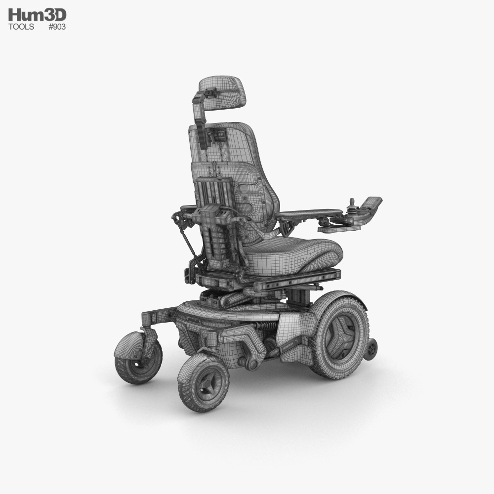 Permobil F5 Corpus Power Wheelchair 3D model