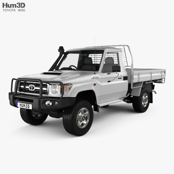 Toyota Land Cruiser (J70) Pickup GXL 2013 3D model