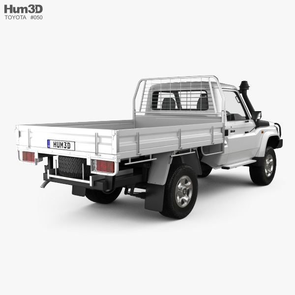 Toyota Land Cruiser (J70) Pickup GXL 2013 3D model