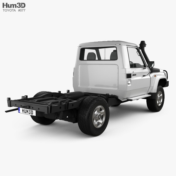 Toyota Land Cruiser (J70) Cab Chassis GXL 2013 3D model