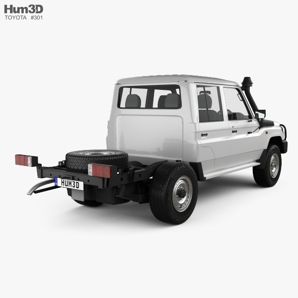 Toyota Land Cruiser (VDJ79R) Double Cab Chassis 2016 3D model