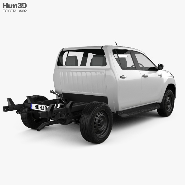 Toyota Hilux Double Cab Chassis SR 2021 3D model