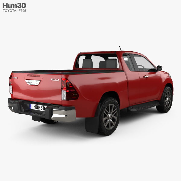 Toyota Hilux Extra Cab Raider 2022 3D model