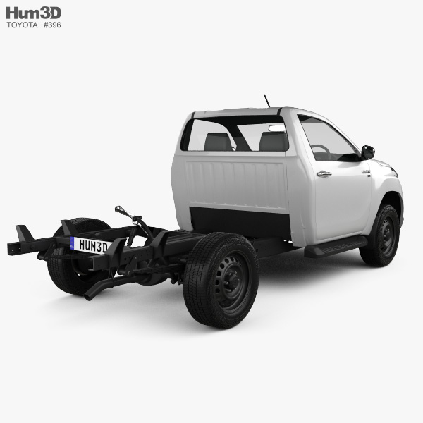 Toyota Hilux Single Cab Chassis SR 2021 3D model