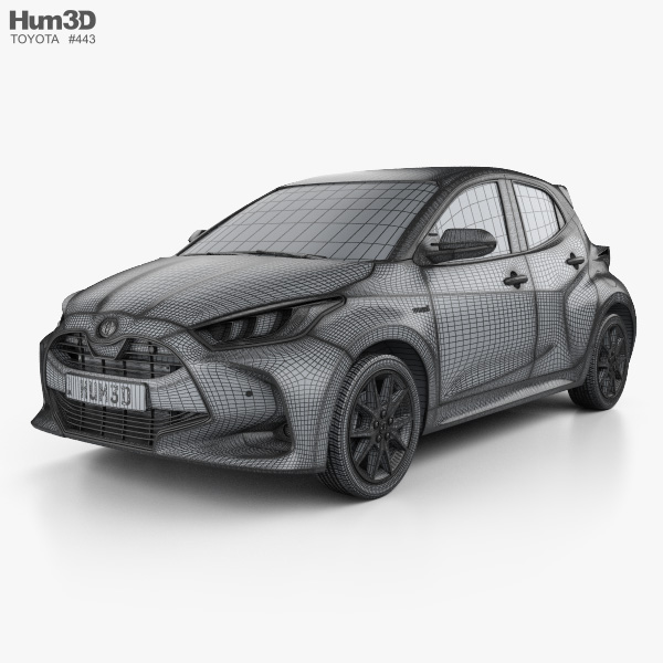 Toyota Yaris hybrid 2022 3D model