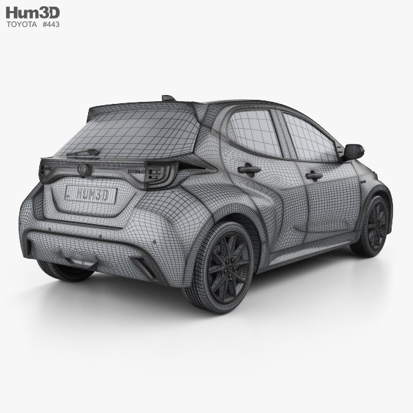 Toyota Yaris hybrid 2022 3D model